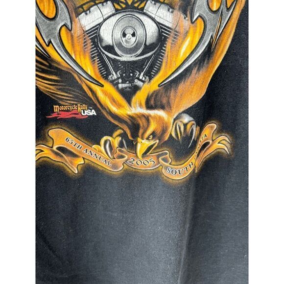 BIKE WEEK T SHIRT 2005 HARLEY BIKER size L made in USA - Picture 5 of 7